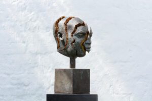 NUBIAN HEADS Bronze AntonSmit collectable sculpture art