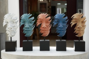 FACES SERIES II - FREE-STANDING Sculpture Art Anton Smit